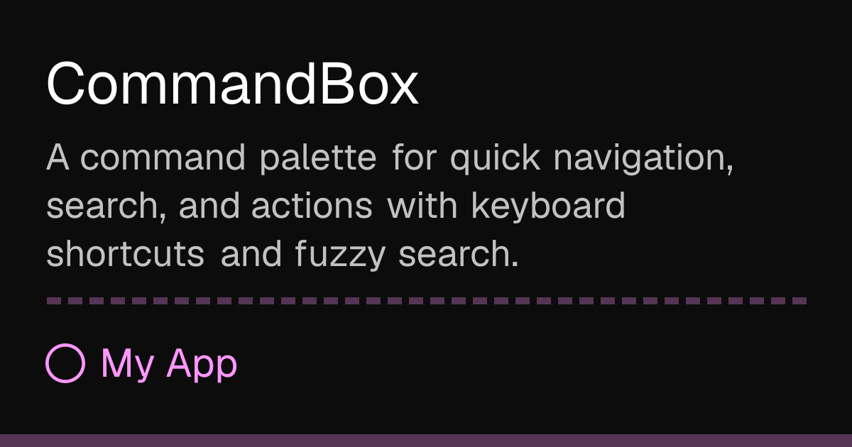 CommandBox