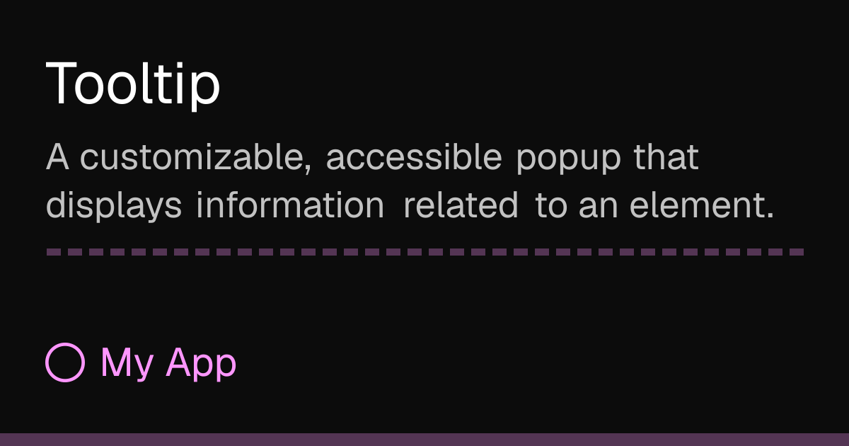 Tooltip