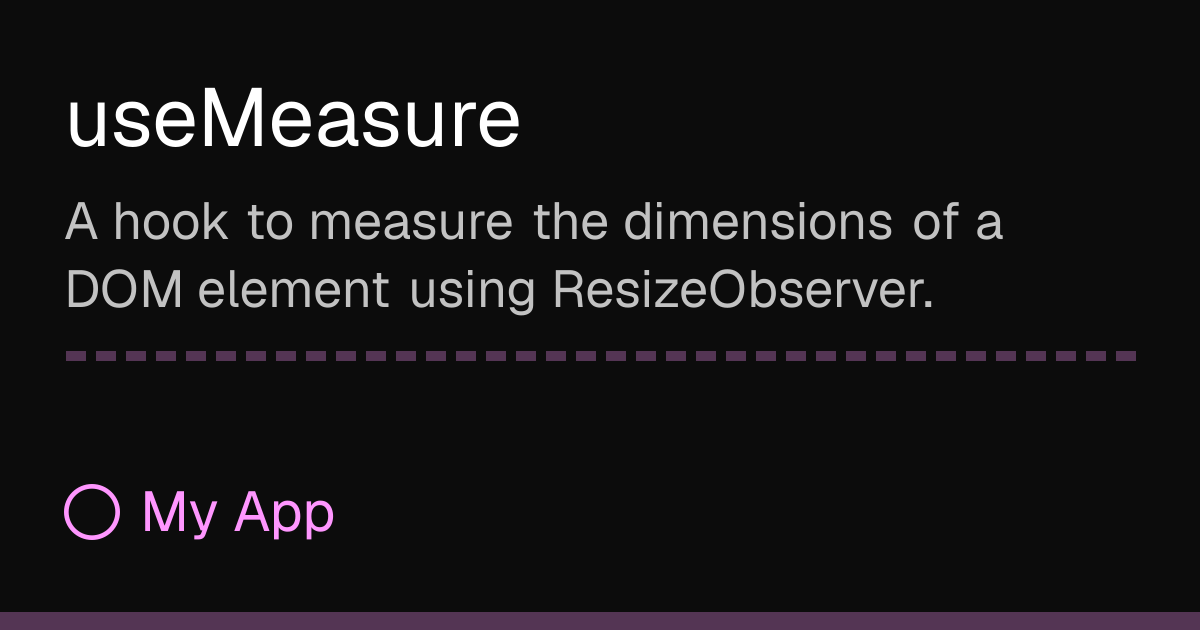 useMeasure